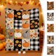 thumbnail image 1 of Manta de Franela con Estampado Digital de Calabaza, Hoja de Arce y Fruta de Acción de Gracias, Cálida y Acogedora Manta para La Siesta., 1 of 6