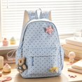 thumbnail image 2 of SGMVNU Polka Dots Backpack Large Capacity Lightweight Multi Compartments Bookbag for Elementary Middle High School Students, Blue, 2 of 4