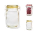 thumbnail image 4 of VONKY 3pcs/4pcs Bottle Shape Transparent Food Storage Bag Moistureproof Cookies Chocolate Snack Kitchen Organizer, 4 of 9