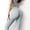 Light Blue, variant on Women's New Thin Elastic Loose Large Size Korean Version of Everything Long Trousers Casual Trousers Haren, Black, L