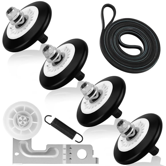 Upgraded Dryer Repair Kit Fits for LG. Kenmore. Gas Dryer Includes 4581EL2002C Dryer Drum Roller Replacement 4400EL2001A Dryer Belt and 4561EL3002A D