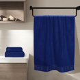 thumbnail image 3 of BELIZZI HOME Ultra Soft 3 Pack Cotton Towel Set, Contains a Bath Towel 28x55 inch, a Hand Towel 16x24 inch & a Wash Coth 12x12 inch, Ideal Everyday use, Compact & Lightweight - Navy Blue, 3 of 6