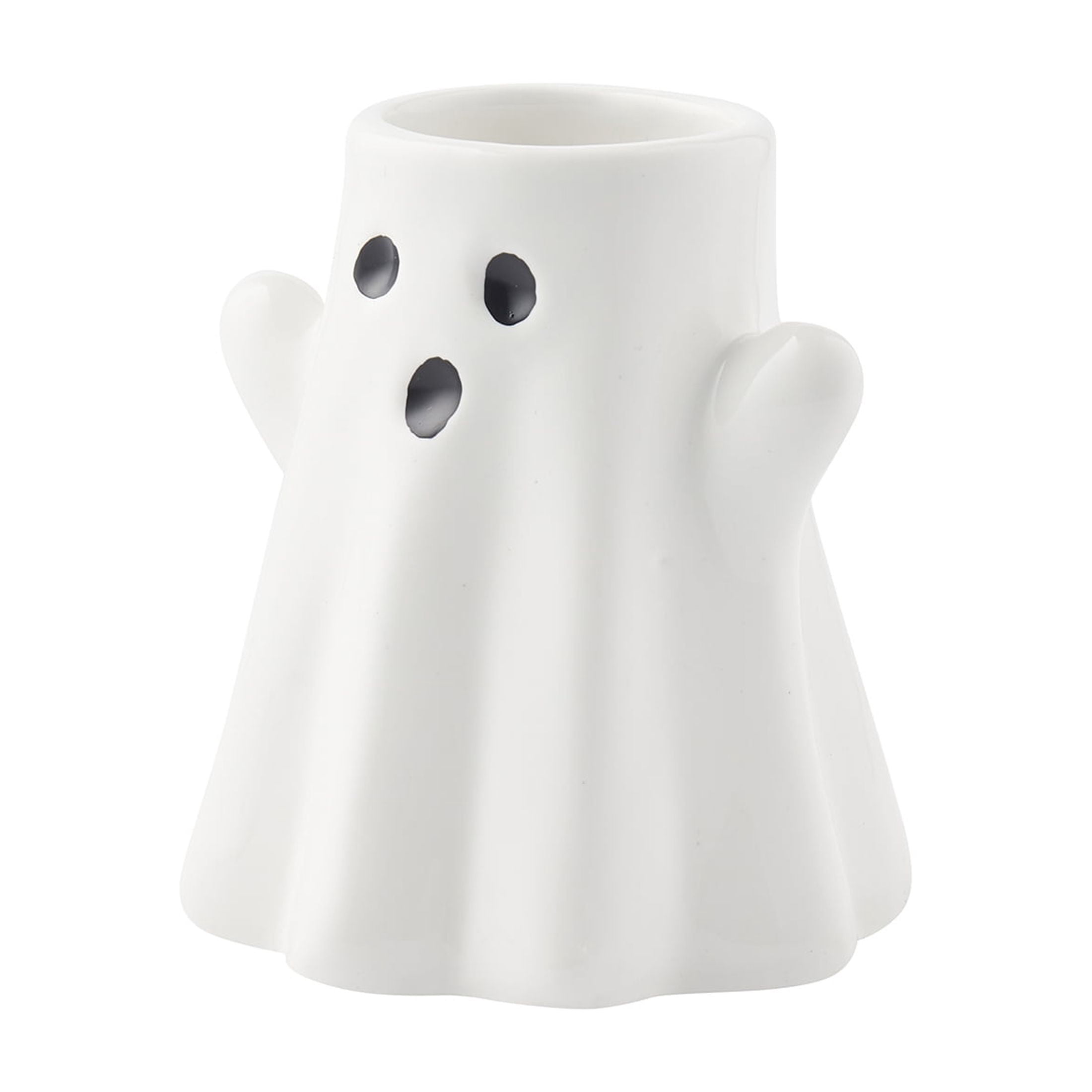 Way to Celebrate! 2-Piece Ceramic Ghost Bath Accessory Set, White