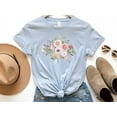 thumbnail image 4 of Cottagaecore Soft Watercolor Floral T-Shirt, 4 of 7