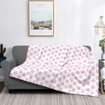 thumbnail image 2 of Fotbe Pink Paw Manta de Franela con Estampado, Manta Ultrasuave para Cama, Sofá, Auto, Hipoalergénica y Antibolitas-80"x60", 2 of 6