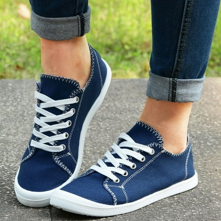 

MIASHUI shoes for women Loafers Ladies Shoes Solid Color Shoes For Women Autumn Canvas Flat Soft Sneakers Vulcanize Women s Casual Shoes