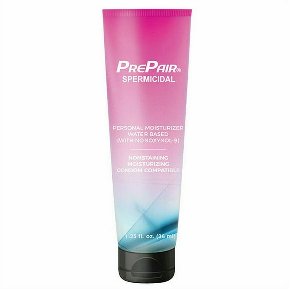Prepair Spermicidal Water Based Personal Lubricant, 1.25 oz