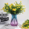 thumbnail image 2 of Morttic 6 Pcs Artificial Flowers, Outdoor UV Resistant Fake Plants Faux Greenery Shrubs Plastic Flowers for Indoor Outside Home Garden Wedding Office Decor(Yellow), 2 of 7