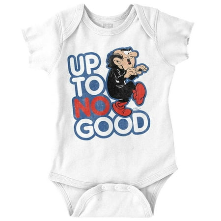 

Gargamel Up to No Good Smurfs Villain Romper Boys or Girls Infant Baby Brisco Brands 6M