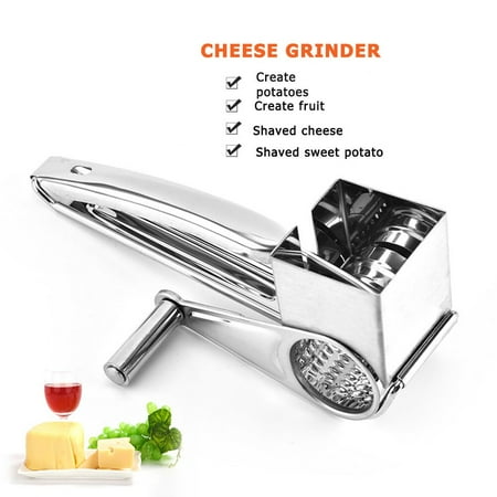 

Practical Chocolate Shredder Stainless Steel Drum Hand Crank Cheese Grater Rotary Ginger Chocolate Cutter Planer