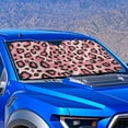 thumbnail image 2 of Yuyamidu Pink Leopard Print Car Sun Shade for Windshield Fashion Sun Shade for Car Windshield Visor Large Automotive Window Sunshades Auto Interior Accessories, 2 of 7