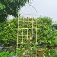 thumbnail image 6 of Spaco 4 Pack Metal Garden Trellis 86.7" x 19.7" Rustproof Trellis for Climbing Plants Outdoor Flower Support Cream White, 6 of 9
