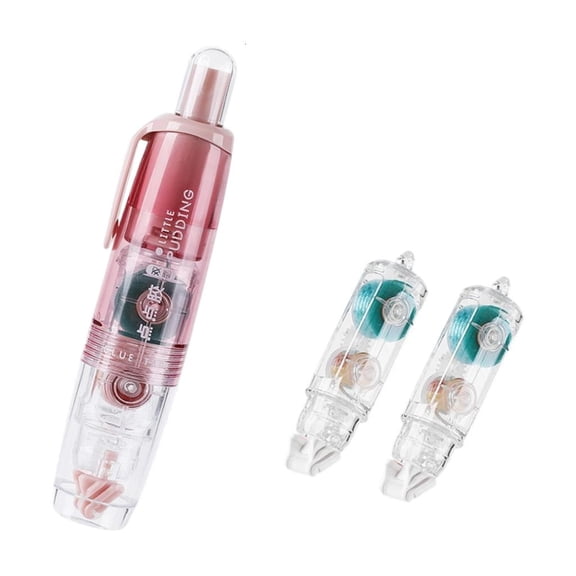 MOMOJIA Repositionable Glues Pen For Crafting Clicks Controlled Dot Dispenser No Stain Adhesive for Office Essential Reusable