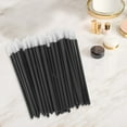thumbnail image 5 of Unique Bargains 50 Pcs Disposable Solid Rod Lip Brush for Vacation Black Plastic Flocking, 5 of 5