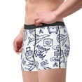 thumbnail image 4 of Balery World Travel2 Men's Boxer Briefs, Soft and Breathable Cotton Underwear with nylon Waistband-Small, 4 of 9