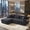 Gray+Left Facing Chaise, variant on Howcool 108" Boneless Cloud Sectional Couches for Living Room, Comfy Fluffy L Shaped Memory Foam Deep Seat Boneless Couch, Modular Sectional Sofa with Left Facing Chaise,Green