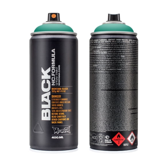 Montana Cans Black Spray Paint, 400Ml, Atlantis