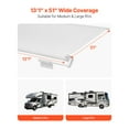 thumbnail image 3 of VEVOR 1" to 13' Awning Fabric Replacement White Slide Topper Awning for RVs, 3 of 9