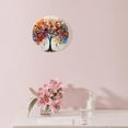 thumbnail image 3 of 10 Inch Wall Clock Battery Operated Silent Clock Decorative for Office, Kitchen, Outdoor, Living Room，Autumn Forest Fall Orange Leaves Design, 3 of 4