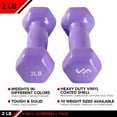 thumbnail image 5 of JFIT Vinyl Dumbbell (Set of 2), 4 LBS, 5 of 6