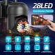 thumbnail image 2 of 4K Full HD Camara de Seguridad WiFi Exterior, Cámara de Vigilancia Exteriores/Interior, IP66 Cámara Inalámbrica WiFi de 360° A Todo Color con Visión Nocturna Acceso Remoto Alerta etc (Negro), 2 of 5