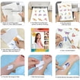 thumbnail image 3 of Papel de Tatuajes Temporales Jecqbor Juego de 12 Hojas 8.5x11" para Impresora INKJET DIY, 3 of 9