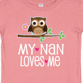 thumbnail image 4 of Inktastic My Nan Loves Me Owl Girls Baby T-Shirt, 4 of 5