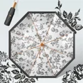 thumbnail image 2 of Black Elegant Umbrella UV Women Parasol Travel 2 Layers Foldable,3 Fold Manual, 2 of 2