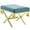 Gold Sea, variant on Modway Rove Velvet Bench in Gold and Sea Blue