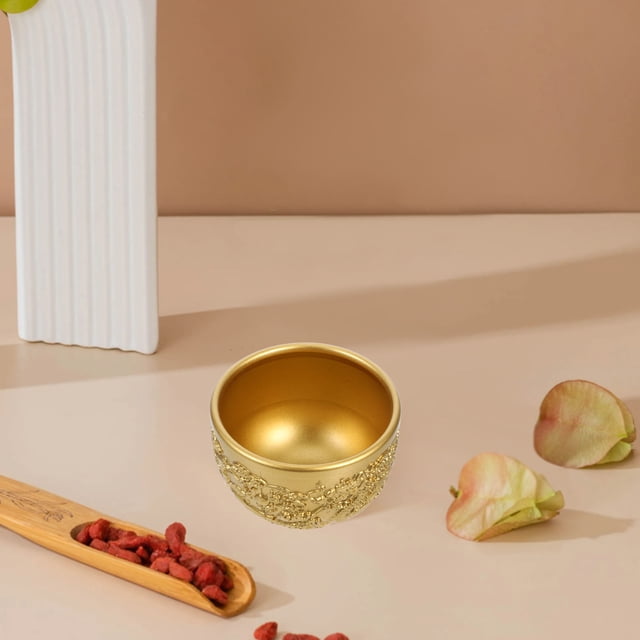 Luxshiny Metal Vintage Shot Glass Golden Brass Traditional Craftsmanship for Wedding 1Set