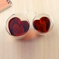 thumbnail image 3 of Tasse en Verre à Double Paroi en Forme de Cœur 180ml/240ml Résistante à la Chaleur pour Thé, 3 of 8