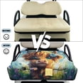 thumbnail image 5 of Xoenoiee Highland Cattle Flower Print Golf Cart Seat Covers, Soft Comfortable Golf Cart Seat Towel Blanket for EZGO, Yamaha, Club Car and Other 2-Seat Golf Carts, 51.18" x 30.31", 5 of 6