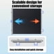 thumbnail image 4 of Valla de PVC sin perforaciones para mascotas, valla a prueba de saltos, barrera de seguridad para gatos, valla retráctil para mascotas, clips resistentes, 4 of 5