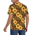 thumbnail image 2 of KLL Yellow Black Plaid Sunflower for Men's Baseball Shirts,Short Sleeve Casual Shirts Button Down Shirt for Men Beach Summer Wedding Shirt-Medium, 2 of 7