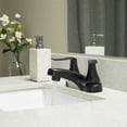 thumbnail image 4 of Dura Faucet DF-PL700LH-MB RV Bathroom Faucet with Winged Levers (Matte Black), 4 of 8