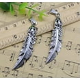 thumbnail image 6 of U8MO 1/5pc Jewelry Making DIY Feather Alloy Charms Necklace Pendant 60x13mm-bronze-1pcs, 6 of 9