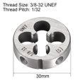 thumbnail image 2 of Unique Bargains 3/8-32 UNEF Round Dies Machine Thread Dies, 1.2' OD Round Threading Dies Tool Steel, 6G Accuracy Class, 2pcs, 2 of 3