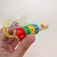 thumbnail image 3 of 1pc Infant Whistling Wooden Random Color Cartoon Animal Whistle Educational Music Instrument, 3 of 5