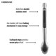 thumbnail image 5 of Candado Tongs Farberware Pro 5282803 con cabeza de acero para una mano, 30 cm, 5 of 9
