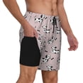 thumbnail image 3 of Goofa Dachshund Dog Puppy Printed Men's Swim Trunks Board Shorts Quick Dry Mens Swimming Trunks with Compression Liner,Breathable Fit Hawaii Beach Shorts-Medium, 3 of 9