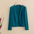 thumbnail image 4 of Cardigan Sweaters for Women Hemlock Long Sleeve Ice Silk Knit Skirt V Neck Cardigan Sweater, 4 of 5