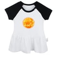 thumbnail image 1 of Nature Sun Pattern Dresses For Baby, Newborn Babies Skirts, Infant Princess Dress, 0-24M Kids Graphic Clothes (Black Raglan Dresses, 18-24 Months), 1 of 4