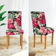 thumbnail image 4 of Exotic Hawaiian Hibiscus Slip Covers for Dining Chairs, Chairs Covers Set of 4, Chair Cushion Covers, Spandex and Polyester Chair Cover for Dining Chairs, 4 of 6