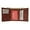 Burgundy, variant on RFID Genuine Leather Trifold ID Card Holder Wallet RFID 1145 (C)