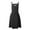 Black, variant on Linen Cross Back Apron for Women with Pockets - Japanese, Korean Style No Tie Pinafore Smock for Kitchen Cooking Garden