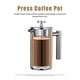 thumbnail image 3 of De Prensa De Acero Inoxidable De Doble Cubierta De 350ml, Tetera Con Aislamiento Térmico Para Café Y Té, 3 of 7