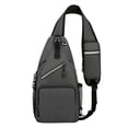 thumbnail image 3 of ibiyuan Small Sling Bag Crossbody Bags for Women Men Adjustable Guitar Strap Outdoor Sling Body Bag, Crossbody Chest Purse Multi-Pocket Travel Single Shoulder Daypack, 3 of 9
