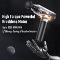 thumbnail image 4 of Pistola de Masaje LED Portátil Mudo de Tejido Muscular Profundo 20 Velocidades Ajustables, 4 of 8