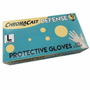ChromaCast Defense Disposable Clear Nylon Work Bench Hand Covers, Large
