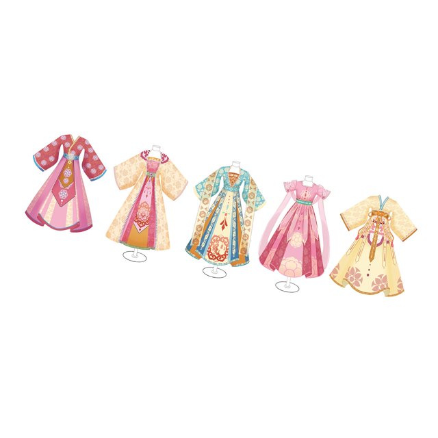 MERIGLARE Chinese Ancient Clothes Material Kit Handmade Gift Chinese Traditional Dress 3 Mannequins